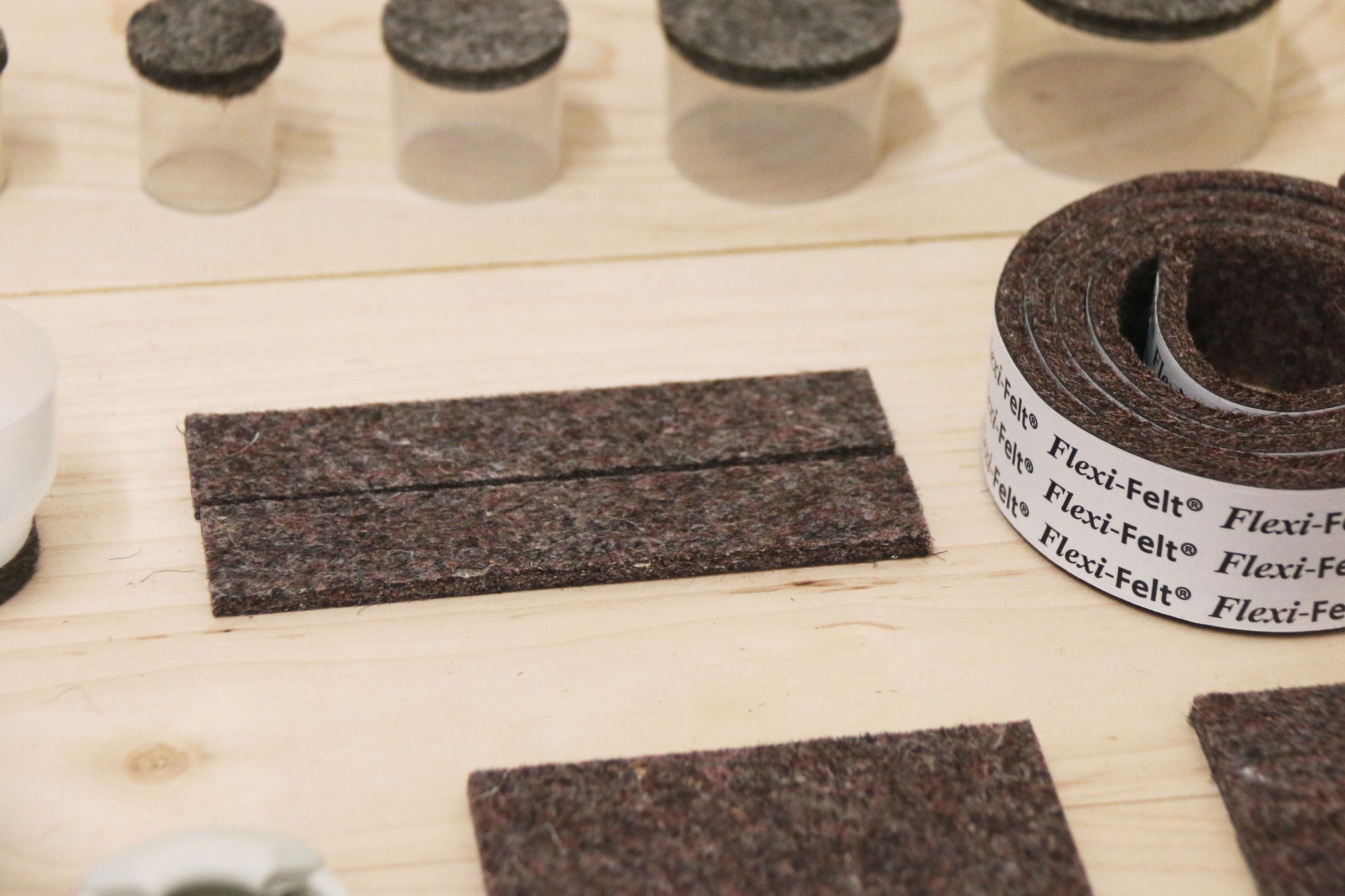 Industrial strength felt pads for furniture protection