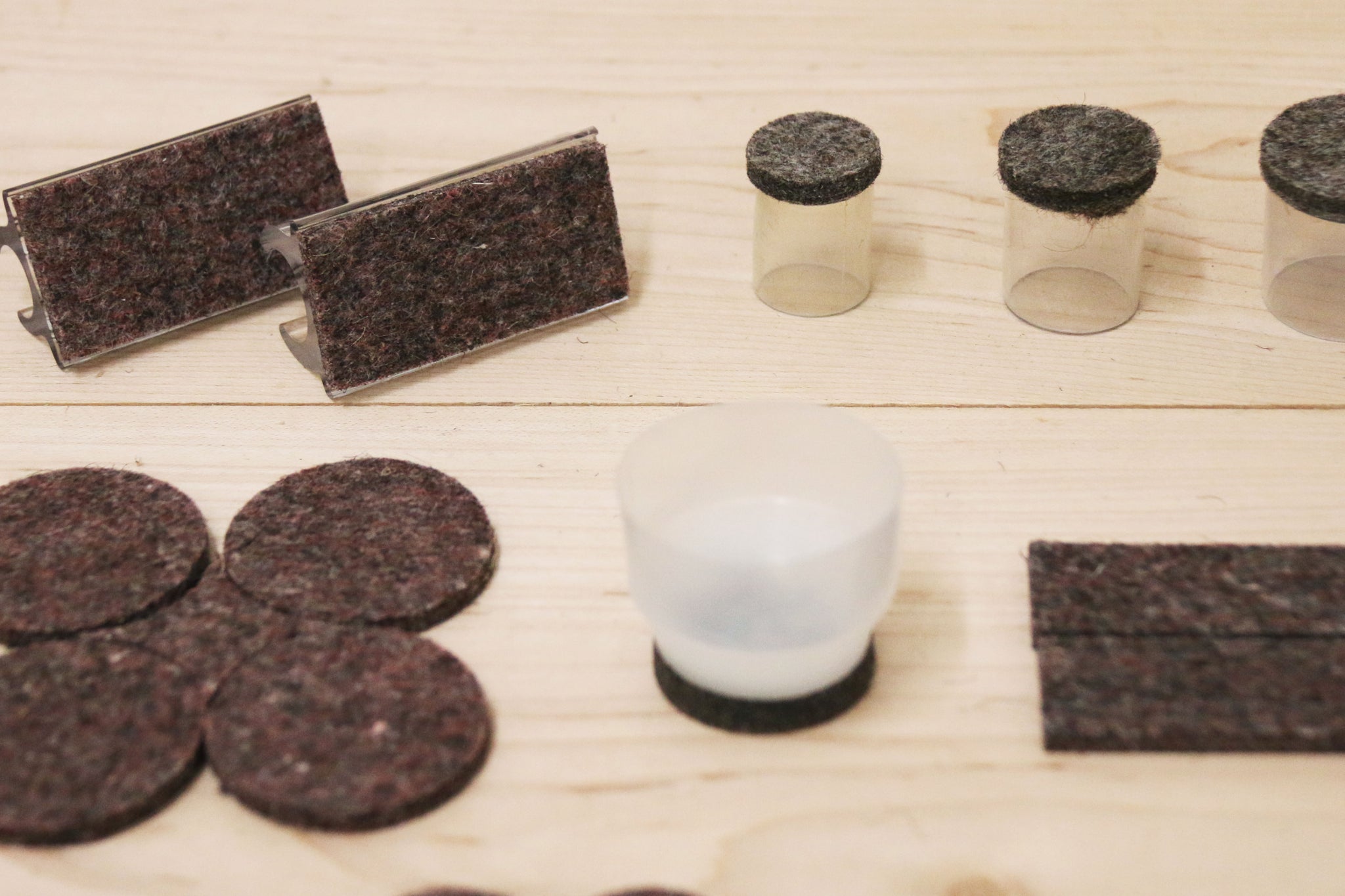 Industrial strength felt pads for furniture protection